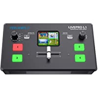 Los mejores  - Feelworld LIVEPRO L1 V1 Mezclador de Video multiformato Pantalla LCD de 2 Pulgadas 4 entradas HDMI USB 3.0 Producción de…